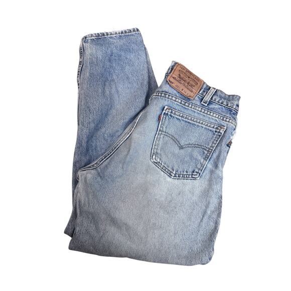 Vintage 90s Levis 560 Blue Jeans Men 34x30 Loose Tapered Orange Tab Made in USA - Picture 1 of 11